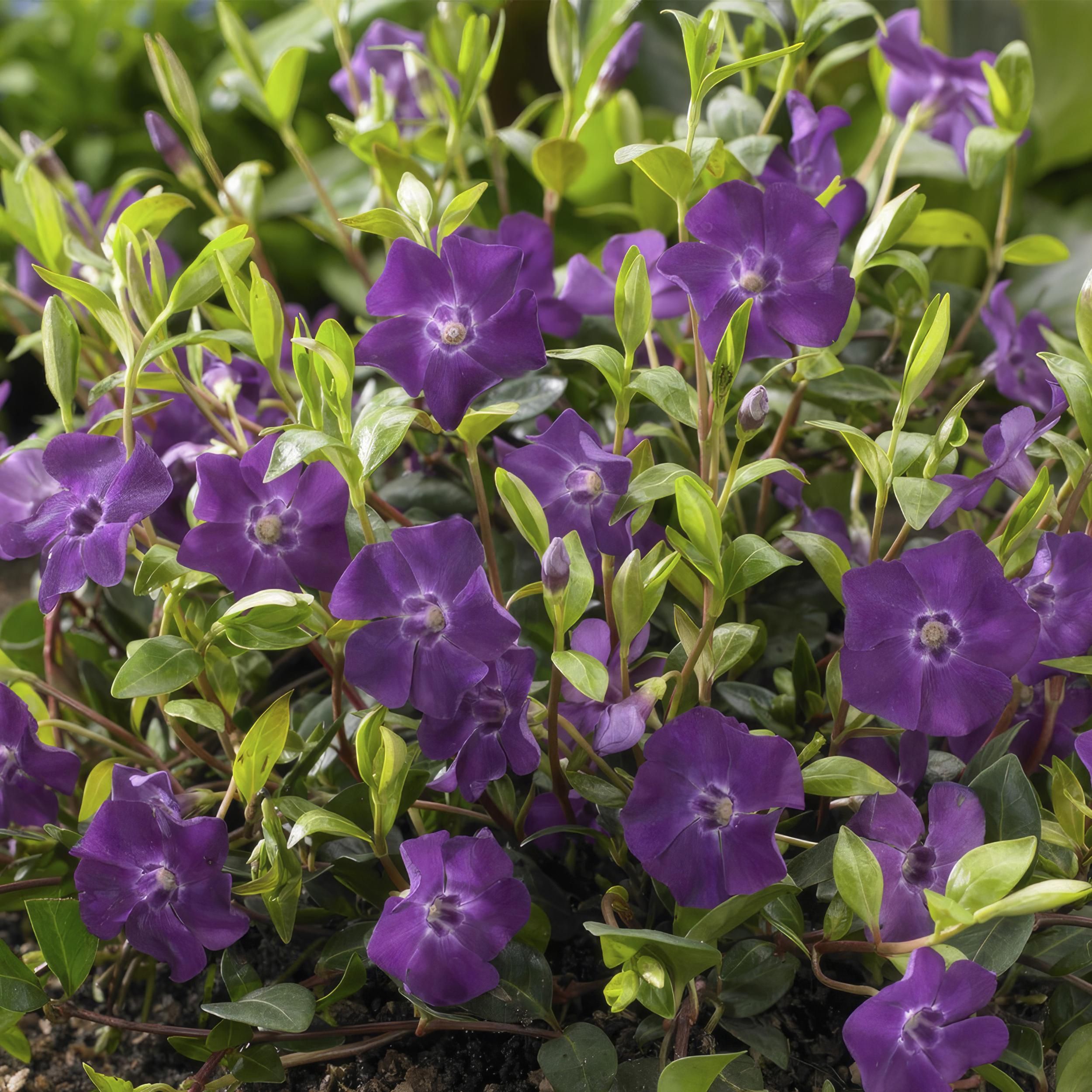 Garden basics 48x Vinca minor 'Atropurpurea', - ↕10-25cm - Ø9cm (50353)