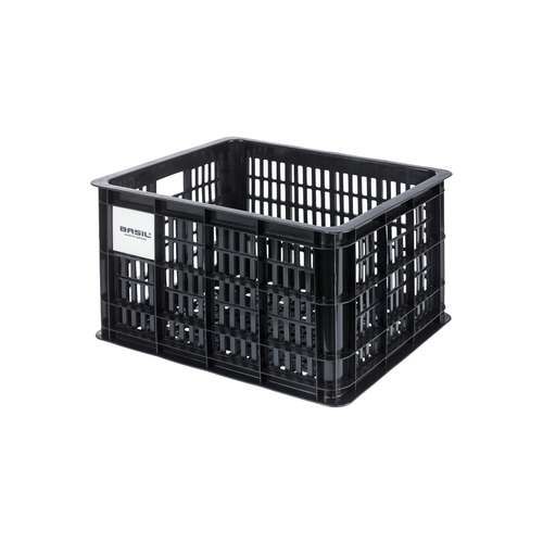 Basil fietskrat M MIK black 29.5L recycled (8715019211478)