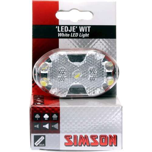 Simson koplamp 5 led batterij stuurbocht (8711646207563)