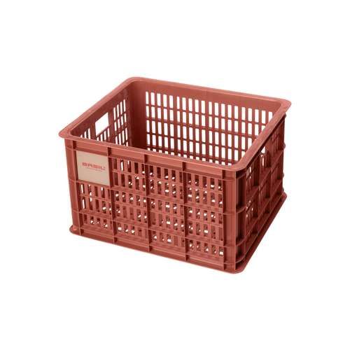 Basil fietskrat M terra red 29.5L recycled (8715019211379)