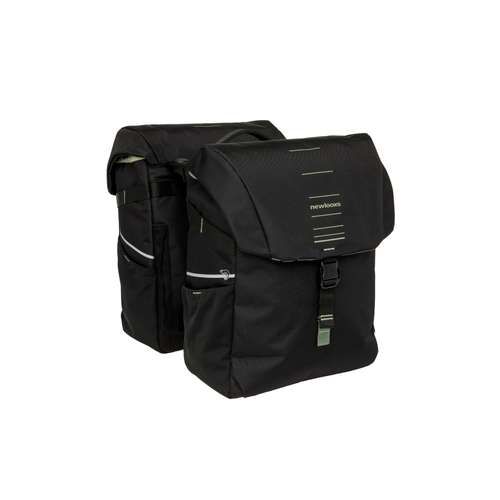 New Looxs fietstas dubbel Vigo black green Racktim (8714827986127)