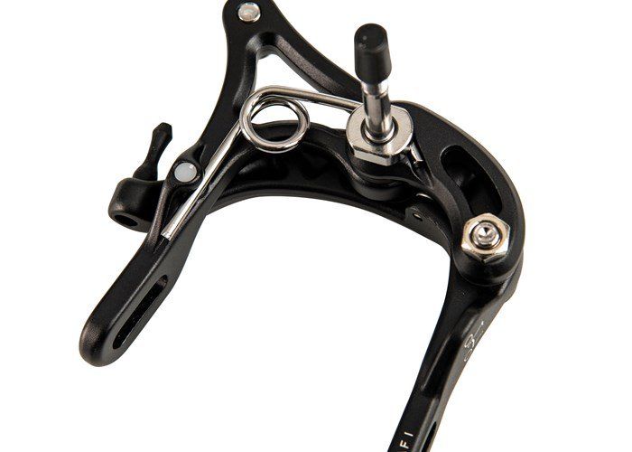 Brompton Brake caliper - front or rear (Black) With Swiss Stop (5053099019335)