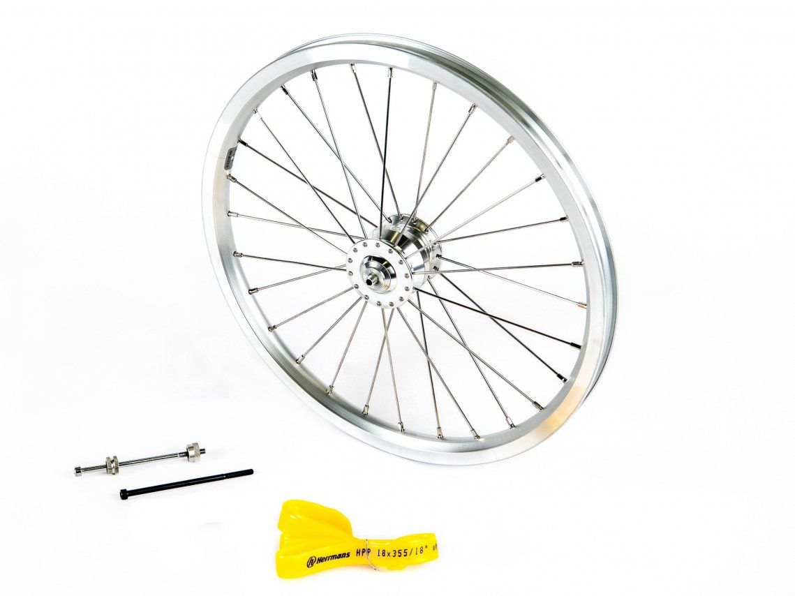 Brompton Front Wheel With Hub Dynamo SILVER (Q101416)