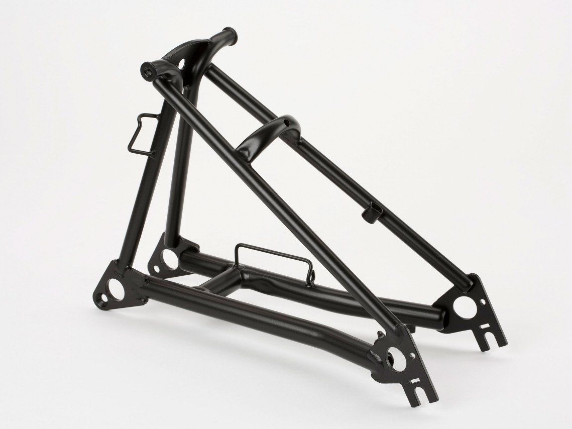 Brompton Rear frame - Matt - (Black) (RAL9005) (5053099033867)