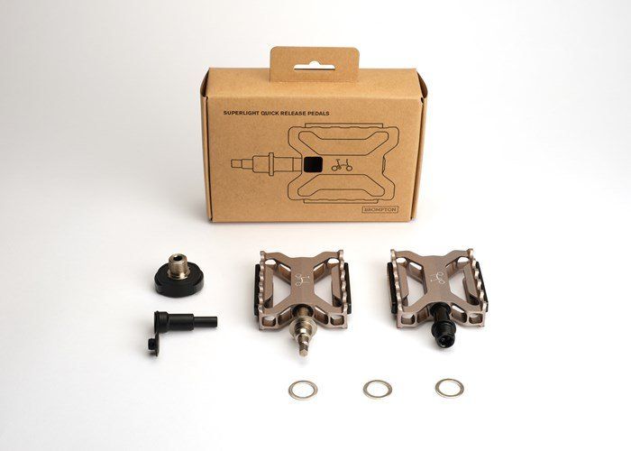 Brompton Superlight Quick Release Pedals, Silver (5053099268962)