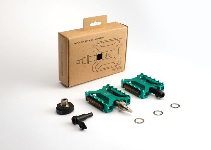 Brompton Superlight Quick Release Pedals, Green (5053099268993)