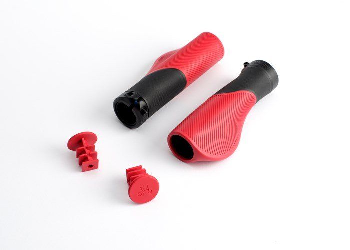 Brompton Ergonomic Grips, Red (5053099268801)