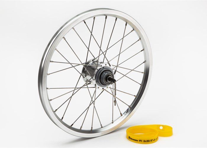 Brompton Rear wheel incl fittings for 3-spd - BSR 3-spd (Silver) (5053099025039)