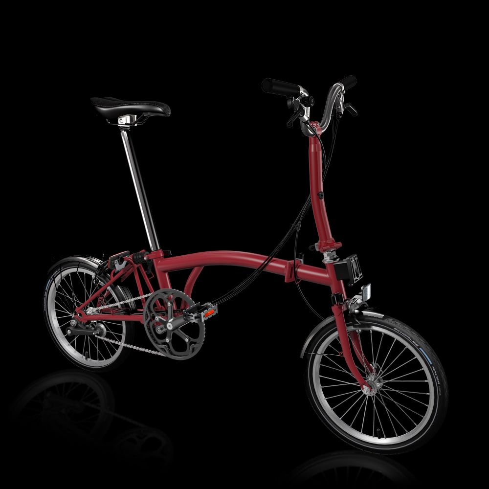 Brompton C-Line Mid Explore (M6L) Wide, House Red
