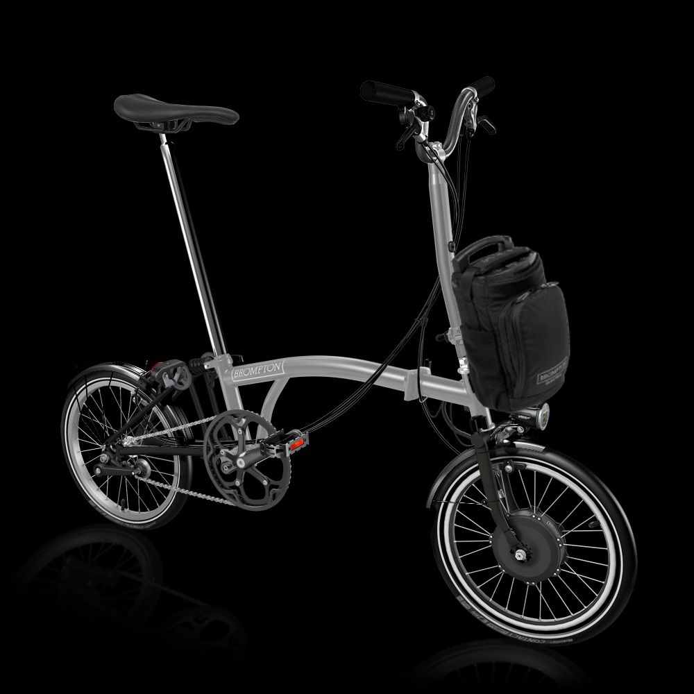 Brompton P-line Electric High Ext , Storm Grey Metallic