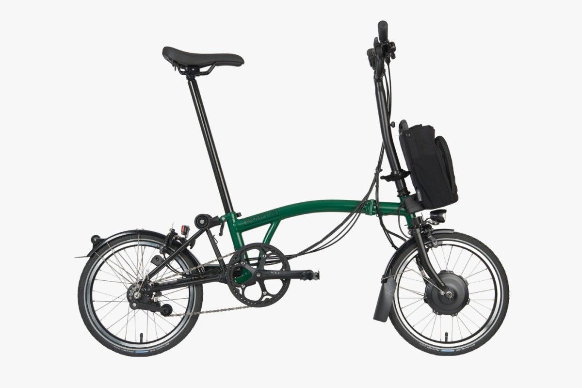 Brompton C-line Electric High Explore Ext Wide (H6L, Racing Green