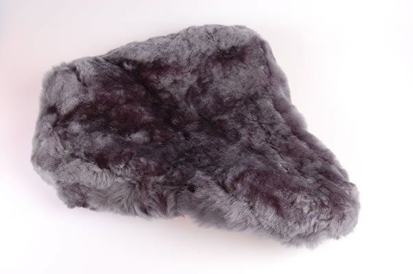 Unbranded Zadeldek schapenvacht groot A-kwaliteit grijs (8716637000185)