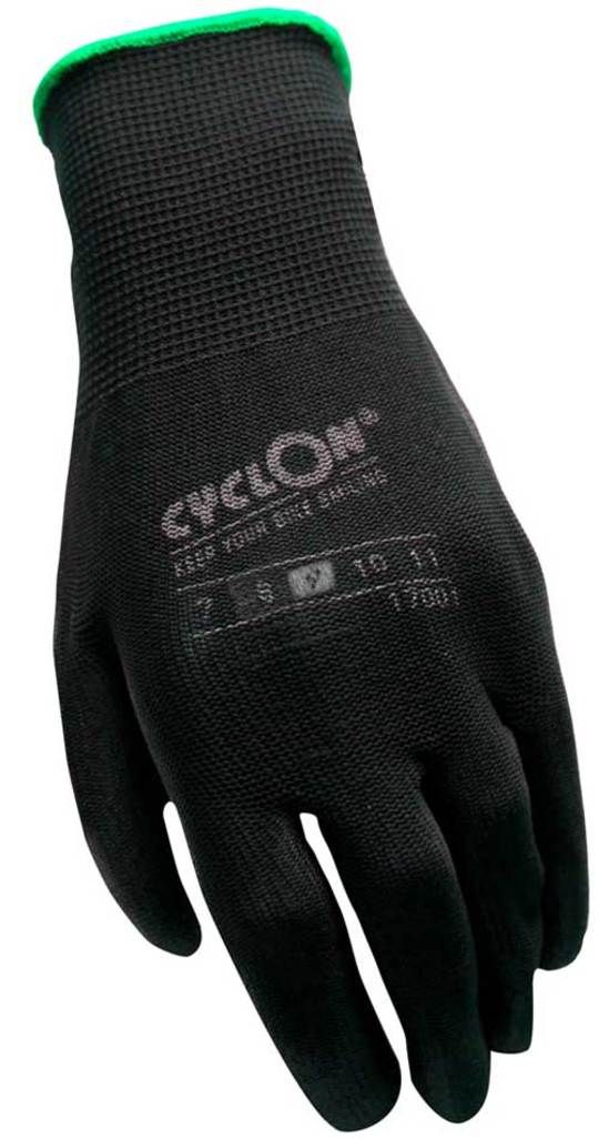 Handschoen Cyclon pu flex zw/gr 9 (8713504007889)