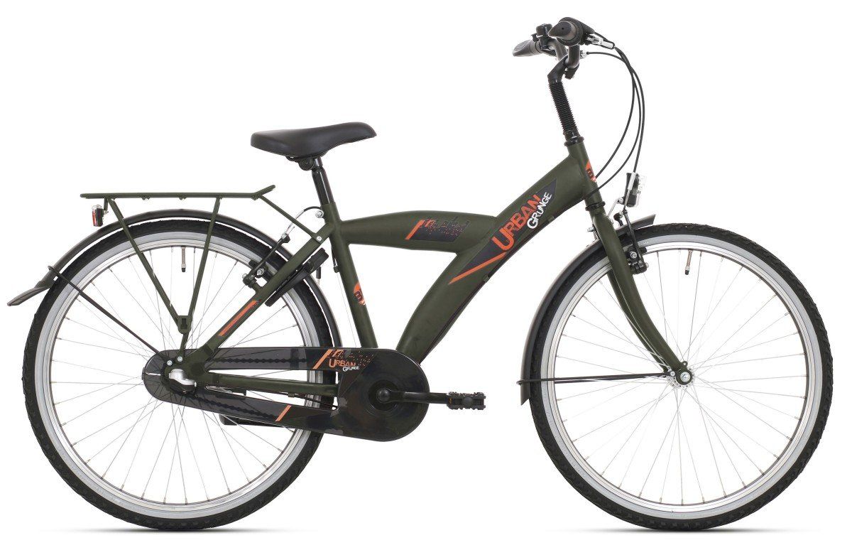 BIKE FUN Urban Jongens Mat Donkergroen 36cm 2023 (8716637052078)