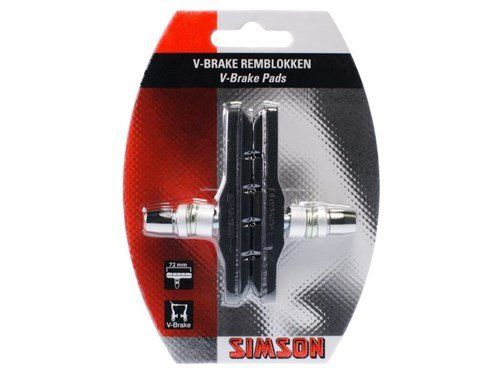 Simson v brake remschoenen 70 mm shim comp 2 st per stuk (8711646202049)
