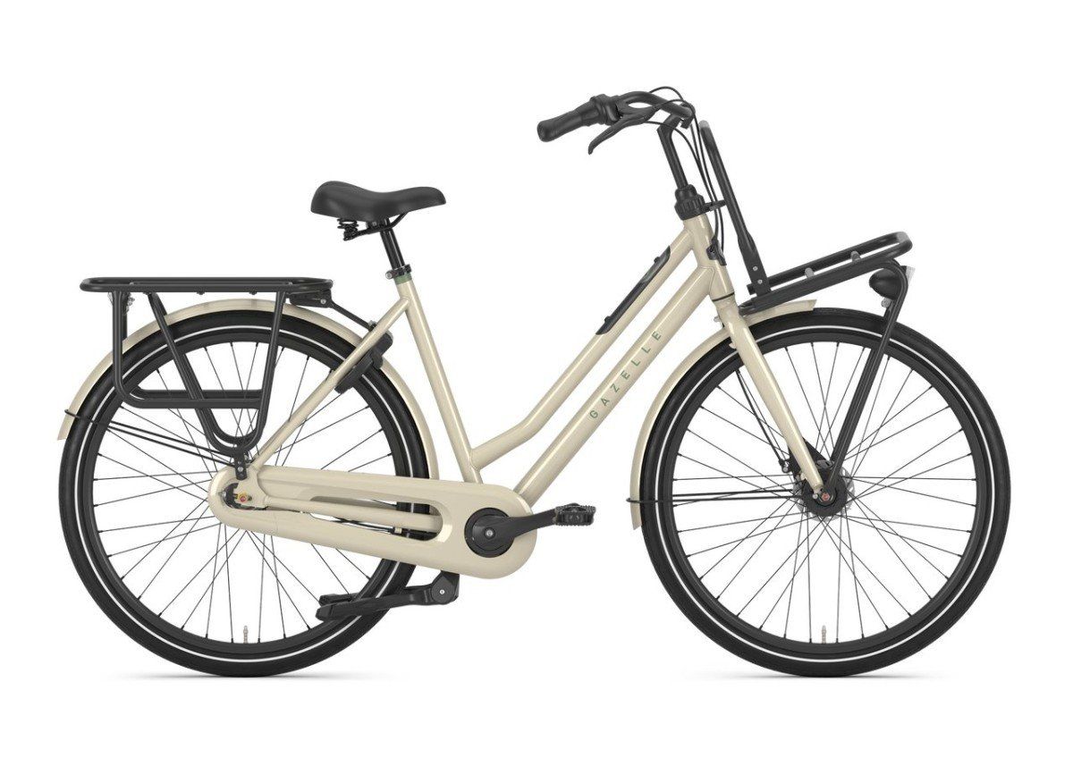 GAZELLE HeavyDutyNL DAMES Caramel Khaki Glans 54cm 2025 (8717231002636)