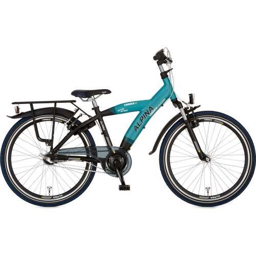 ALPINA Yabber Jongens Pacific Blue Matt - Jet Black Metallic Matt 36cm 2021 (8719461042918)