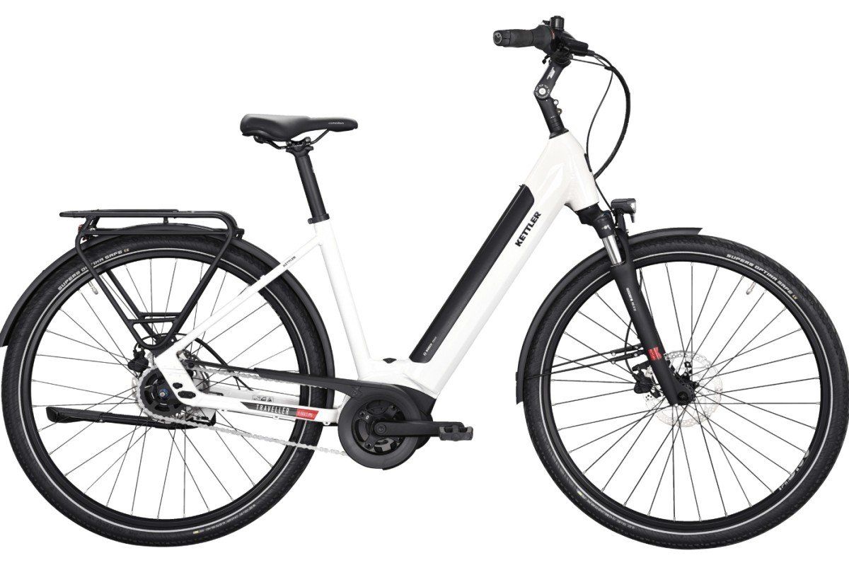 Kettler E-TRAVELLER GOLD P5 FL Lage instap White Alysium Shiny 28 Inch 50cm 2024 (4251238575617)