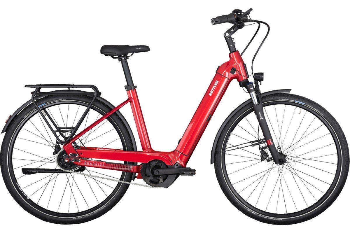 Kettler QUADRIGA P5 FL Lage instap Classic Red Shiny 28 Inch 53cm 2024 (4251238560927)