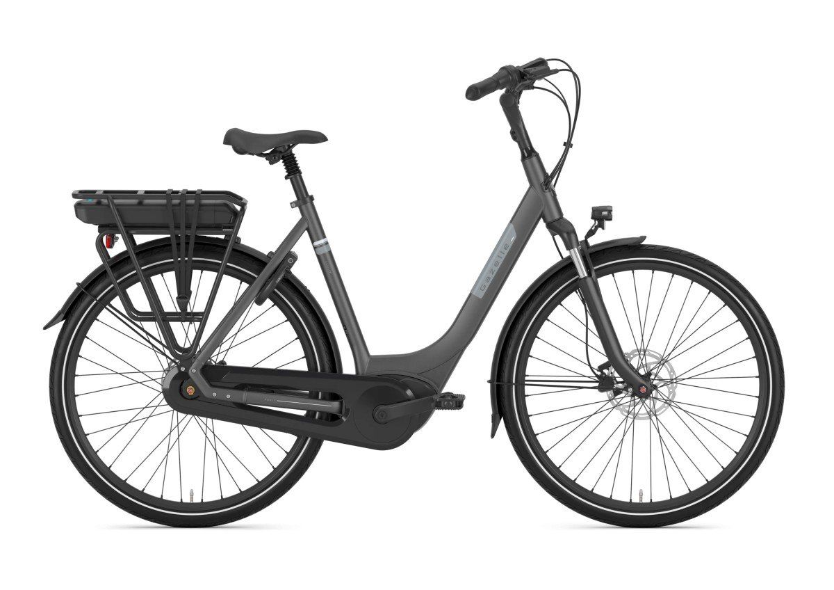 GAZELLE Paris C7+ DAMES Anthracite Grey Mat 49cm 2024 (8717231365892)