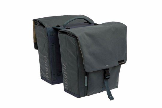 New Looxs fietstas dubbel Tulum grey green MIK 32L (8714827985519)