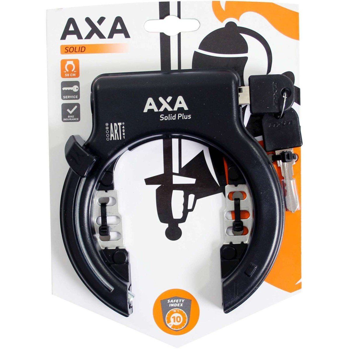 AXA Veiligheidsslot Solid Plus zwart op Blister (8713249239118)