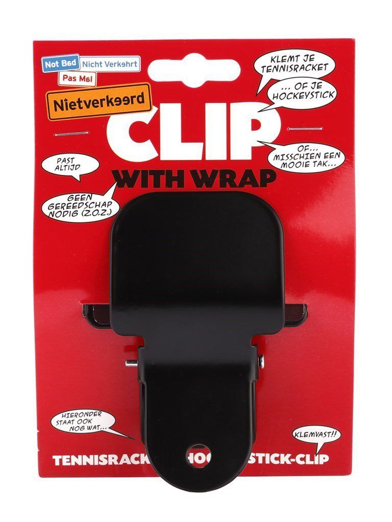 Niet verkeerd NV hockey/racketclip uni zw krt (8718836201639)