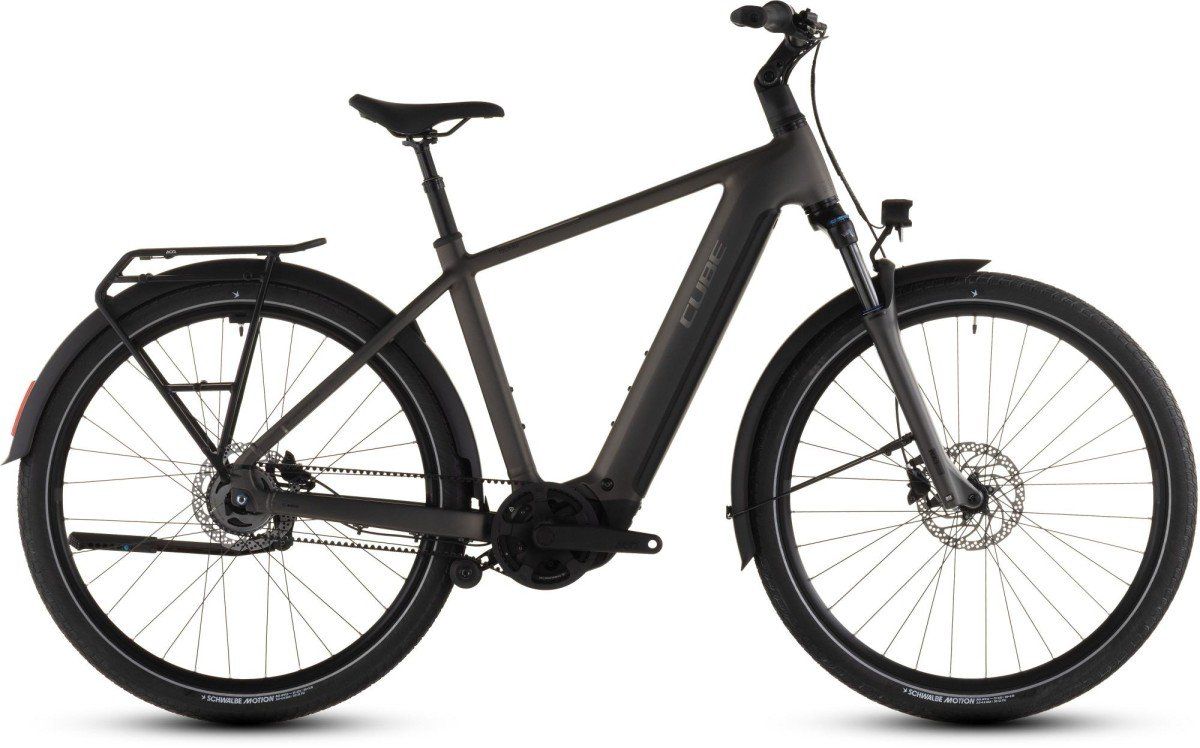 CUBE TOURING HYBRID COMFORT SLX 800 CHARCOAL/CHROME Heren CHARCOAL/CHROME 58 58 2026 (4054571496003)