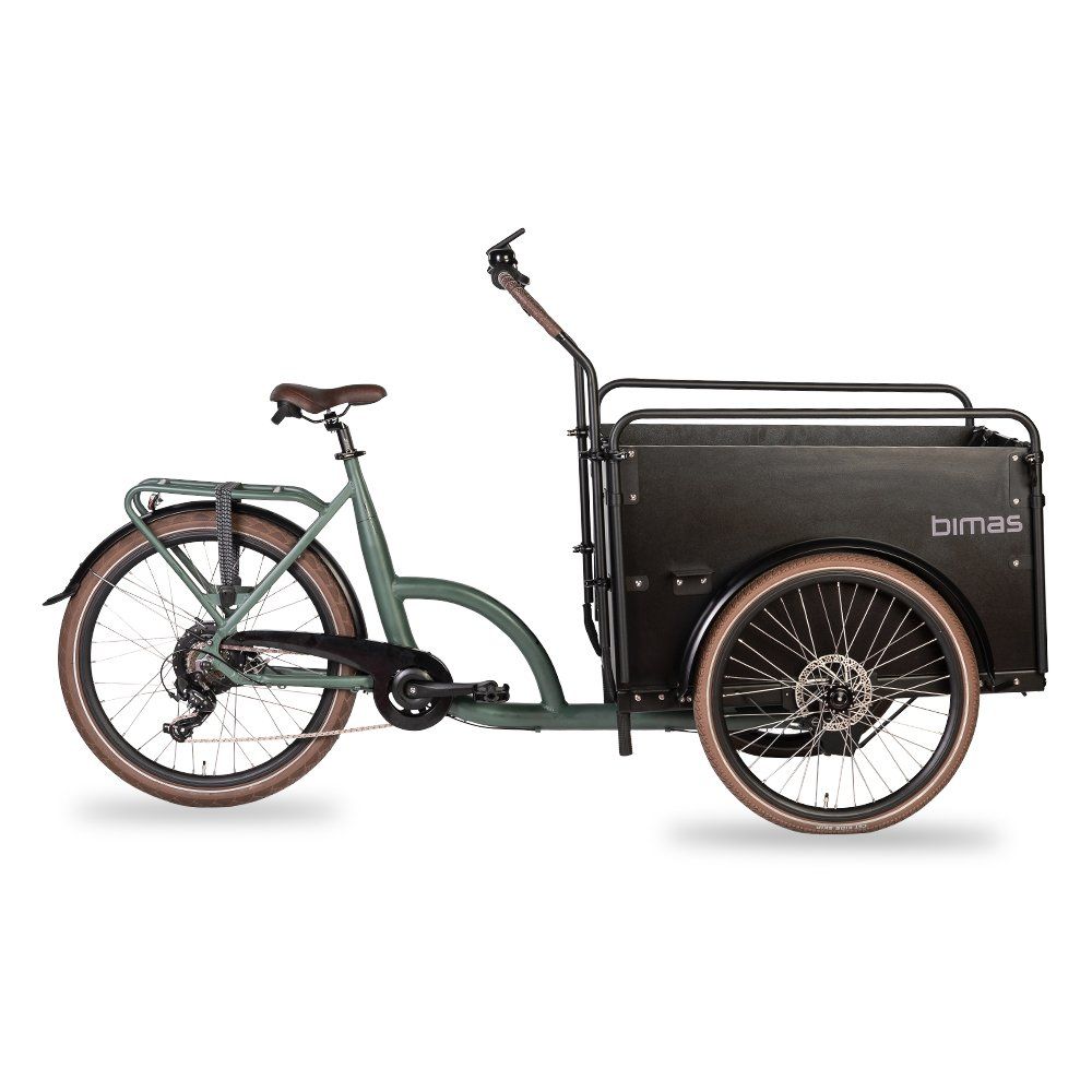 Bimas Bikes Bakfiets e-Cargo 3.3 Economy Dames British racing green 54cm 2025 (BAKECAR33ECGRO)
