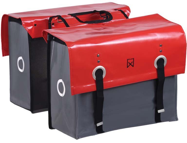Willex Dubbele Bisonyl Tas 52L Rood/D Rood/Donkergrijs (5425023135129)