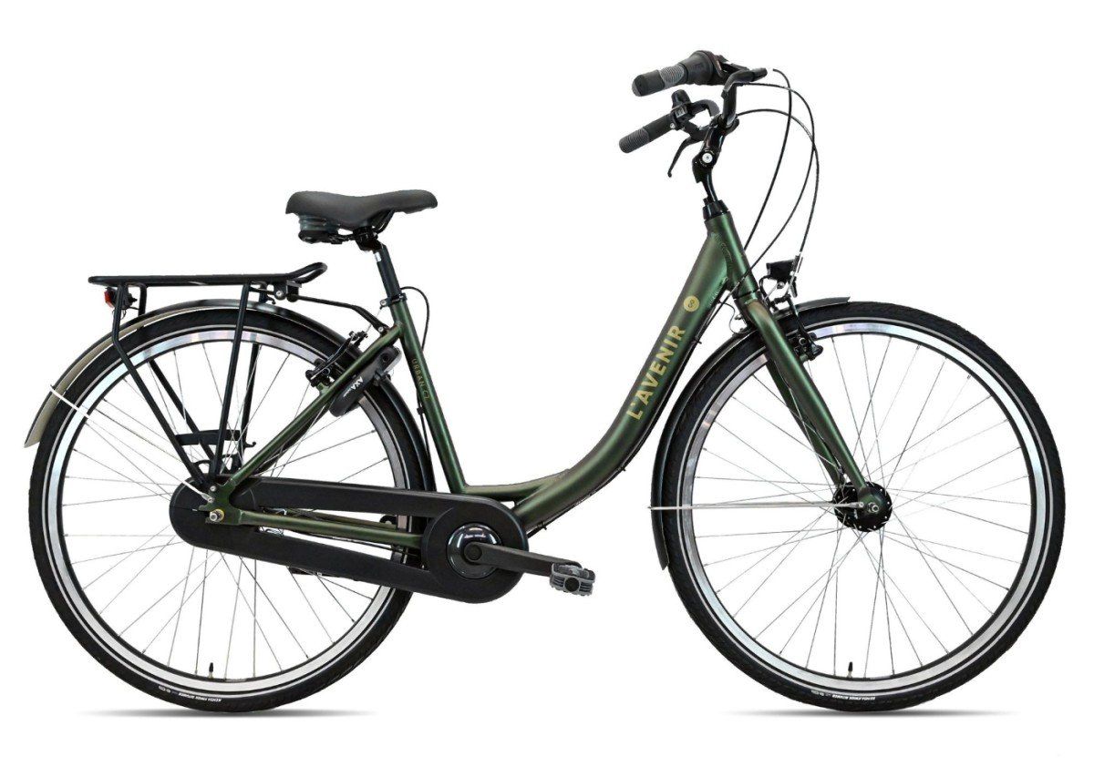 L'Avenir Urban C7 Dames Blackgreen Metallic Mat 52cm M 2025 (2200129323952)