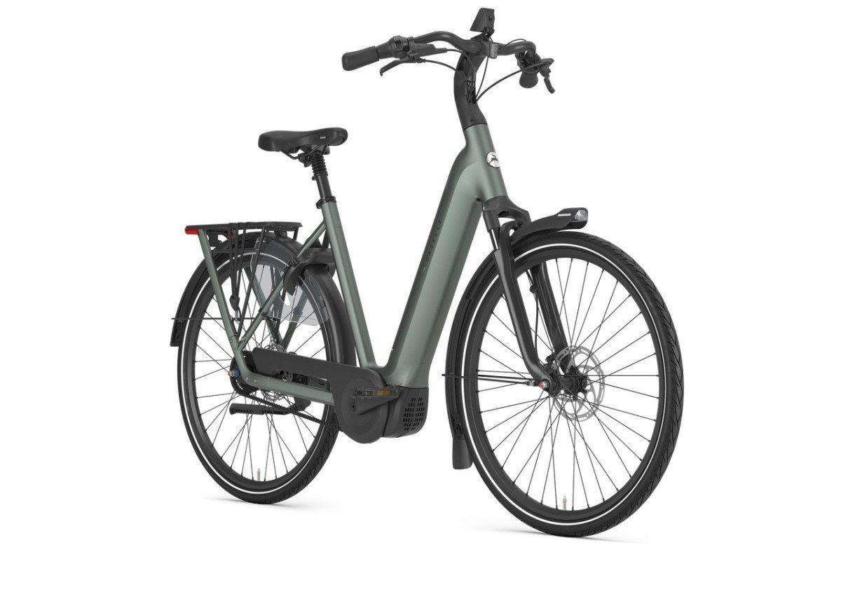GAZELLE Grenoble C5+ First Edition= 600Wh Dames Twilight Green Mat 49cm 2027 (8717231376720)