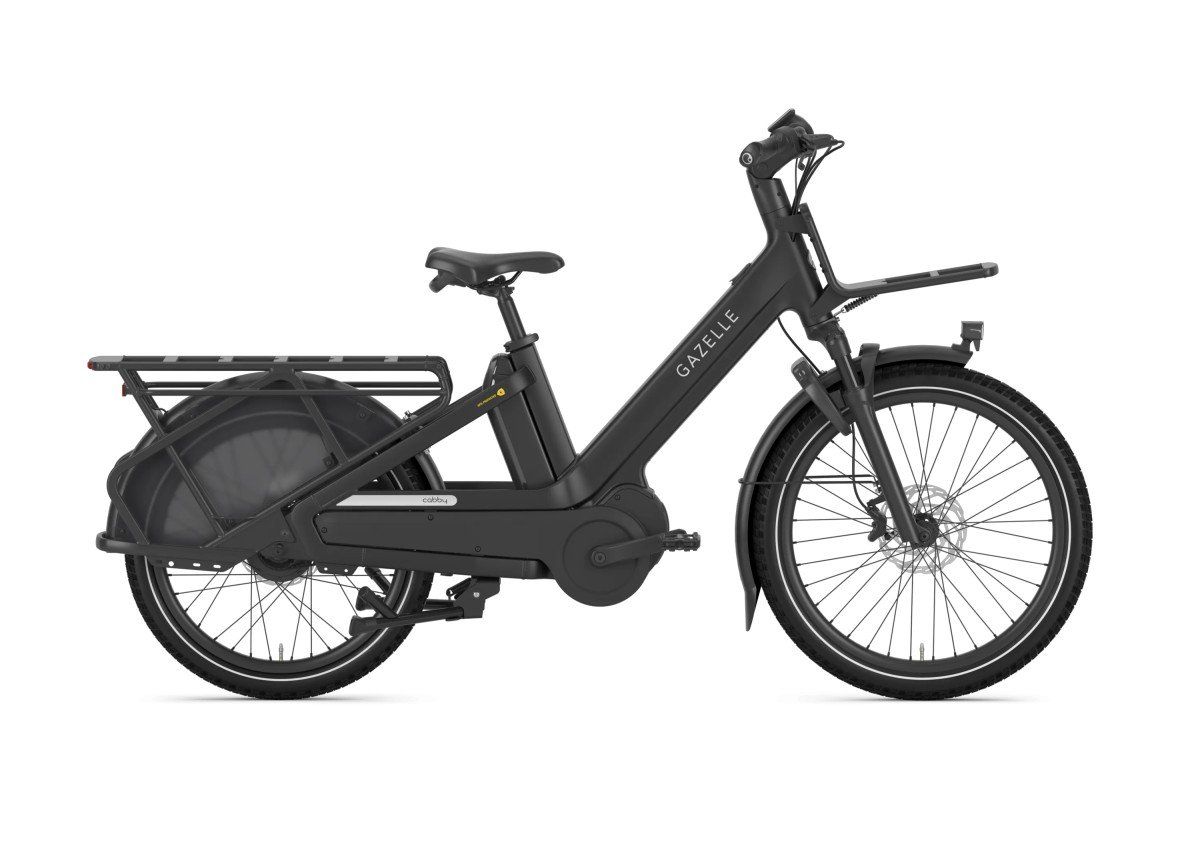 GAZELLE Cabby C380 =800Wh Dames Black Mat 45cm 2025 (8717231000748)