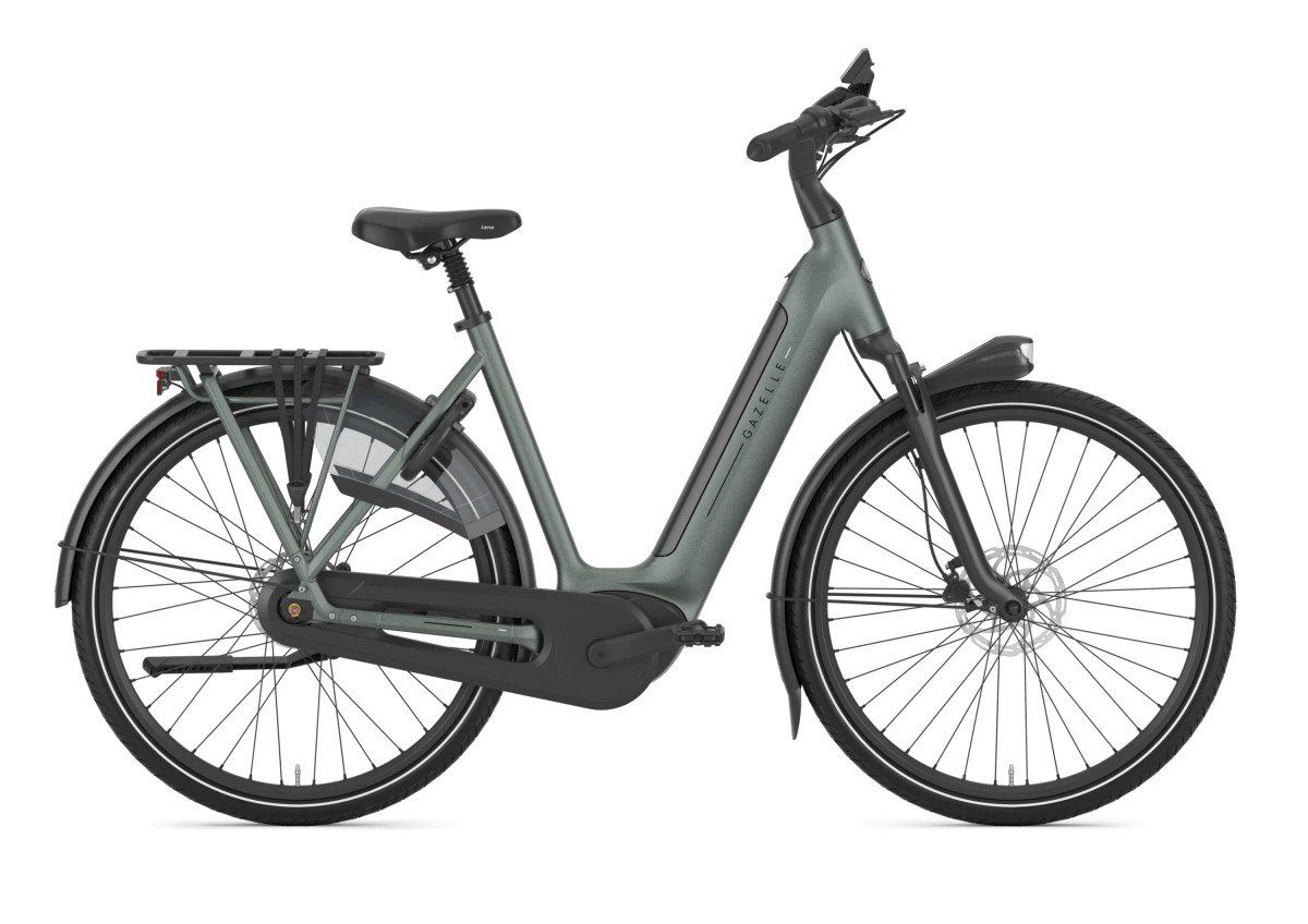 GAZELLE Grenoble C8+ =600Wh Dames Twilight Green Mat 57cm 2025 (8717231004609)