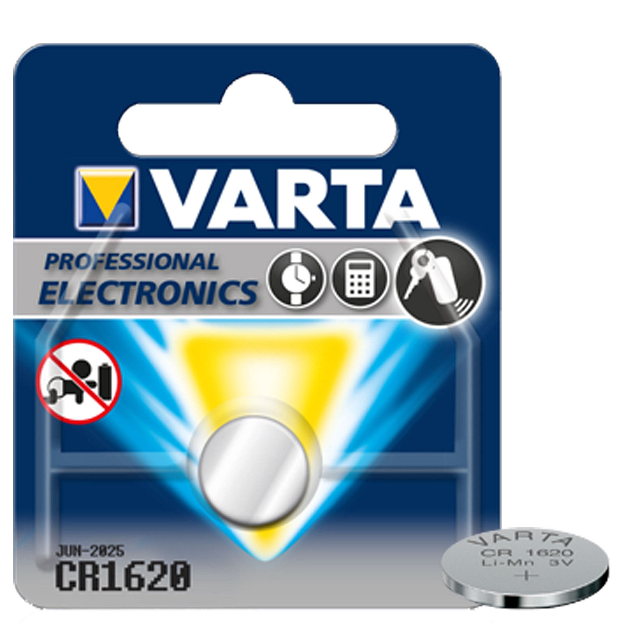 VARTA BATTERIJ PROFESSIONAL CR1620 (4008496276936)