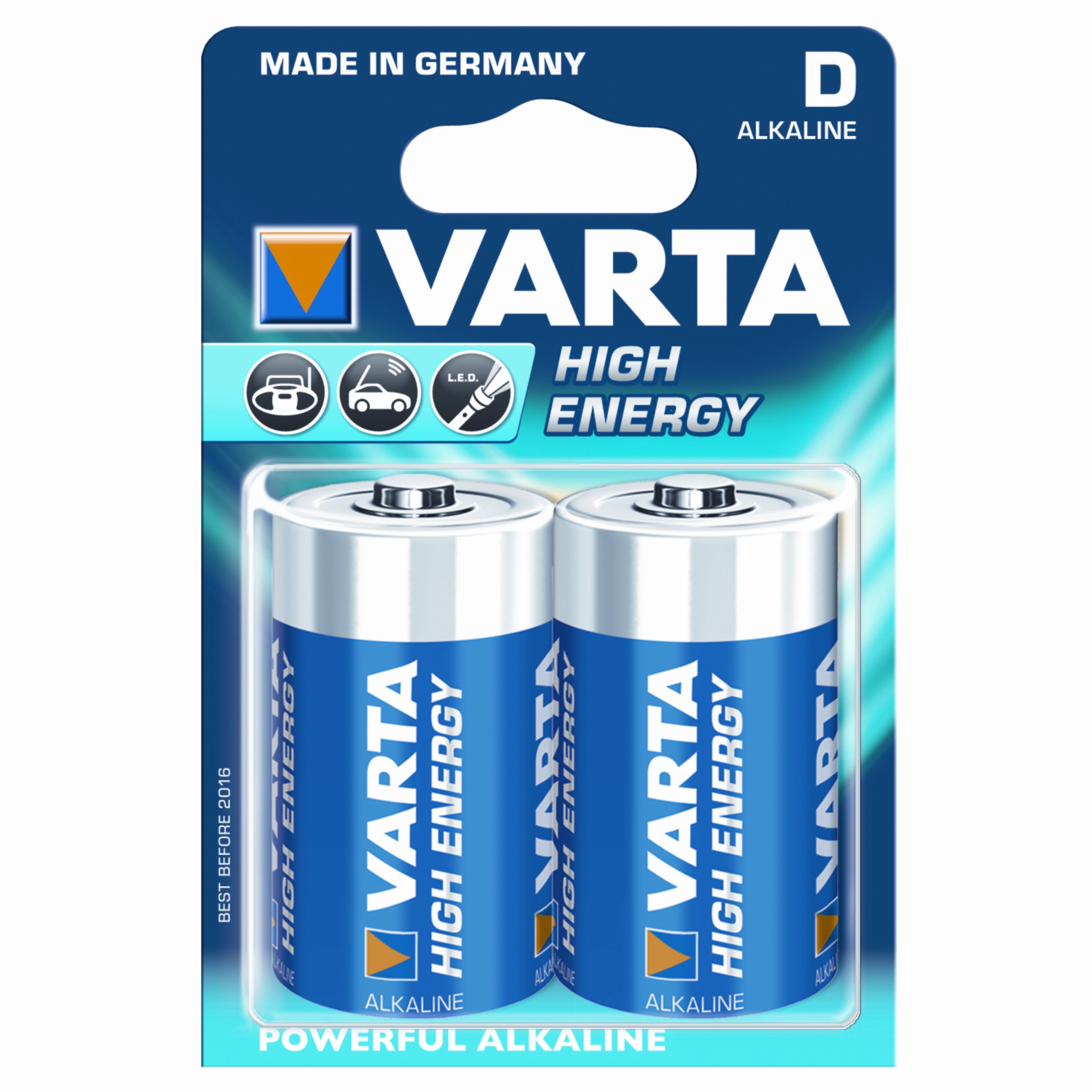 Batterij VARTA Longlife Alkaline LR20  (2x) (4008496559237)