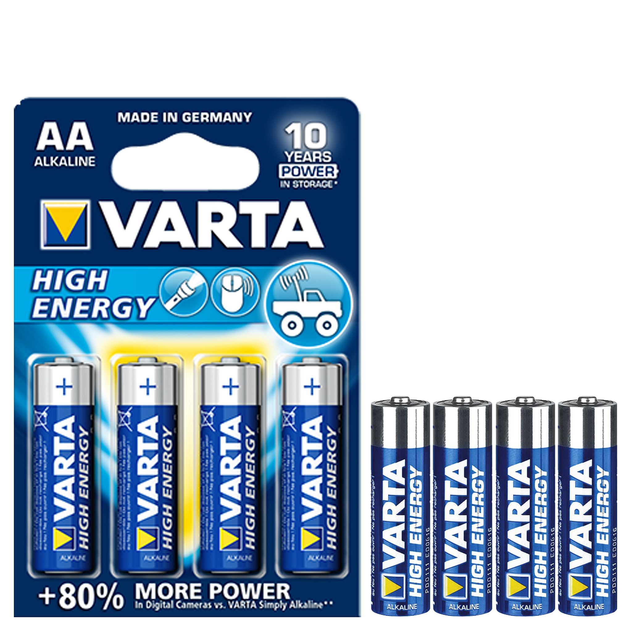 Varta Batterijen High Energy AA (4008496559435)