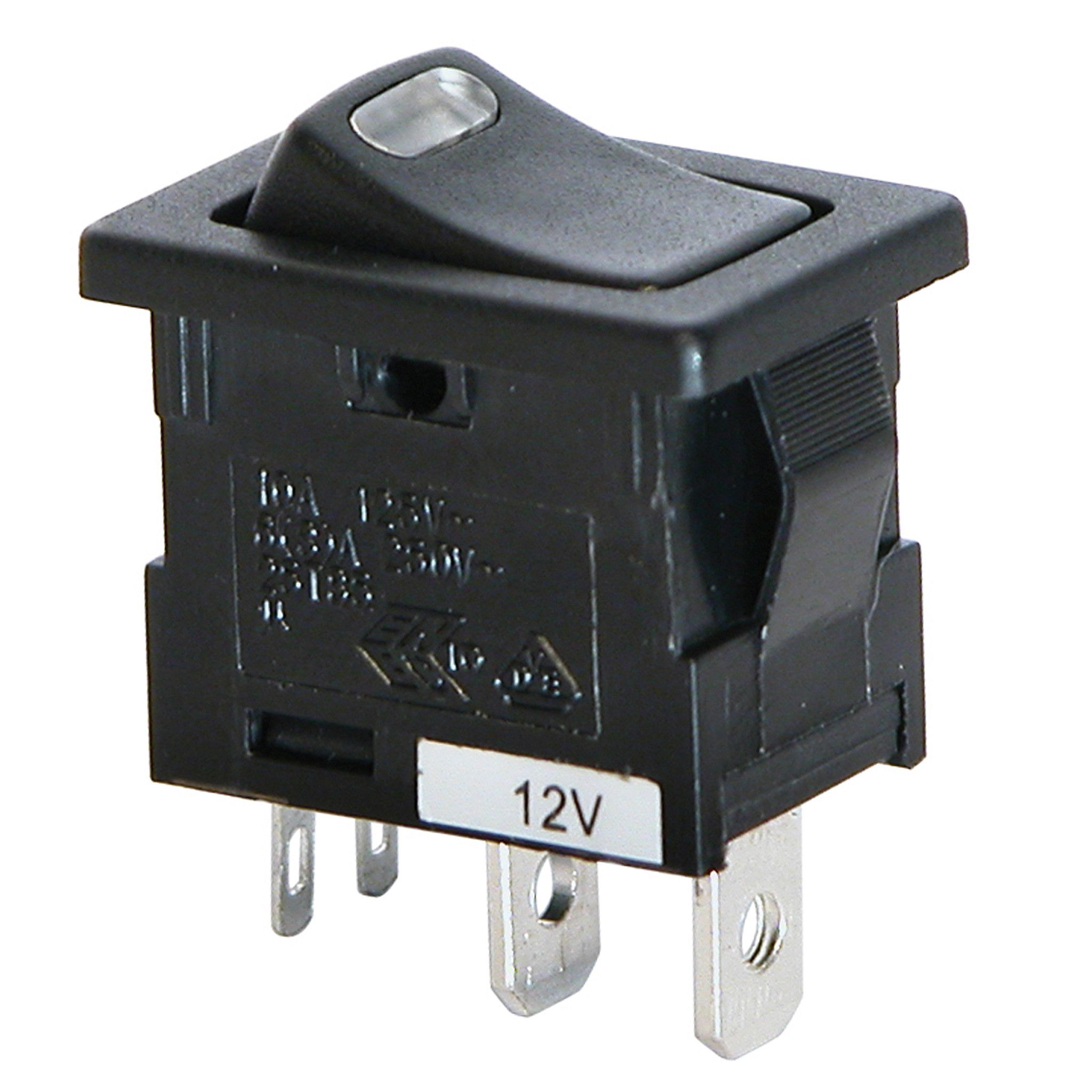 Carpoint Schakelaar rood LED 12V 10A (8711293072583)