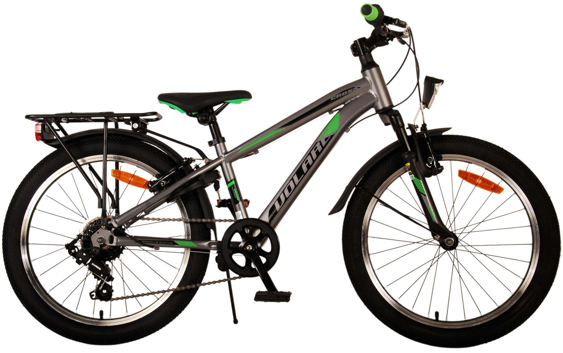 Merkloos VOLARE KINDERFIETS CROSS 20 INCH DONKERGRIJS 6 VER (8715347221439)
