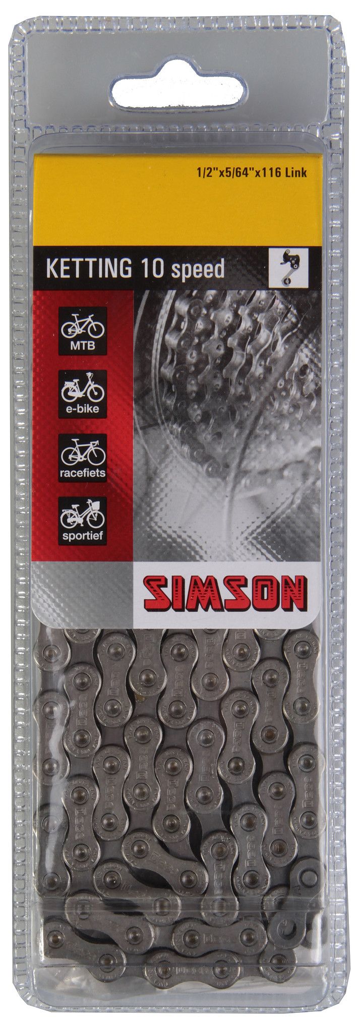 Simson Fietsketting derailleur10 Speed (8711646203770)