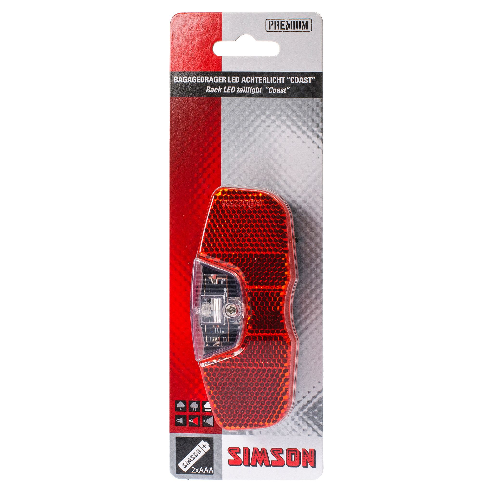 Simson Achterlicht Led Coast (8711646230127)