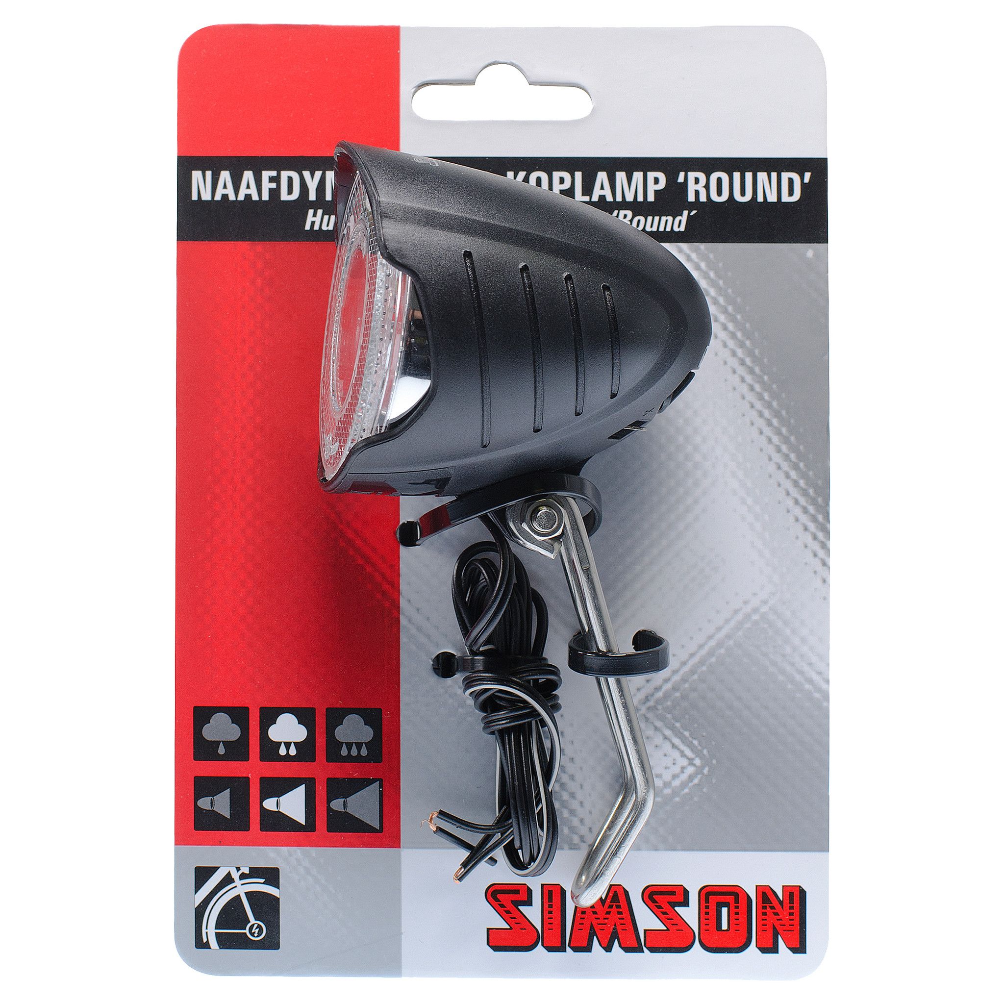 Simson Koplamp naafdynamo Round (8711646270048)