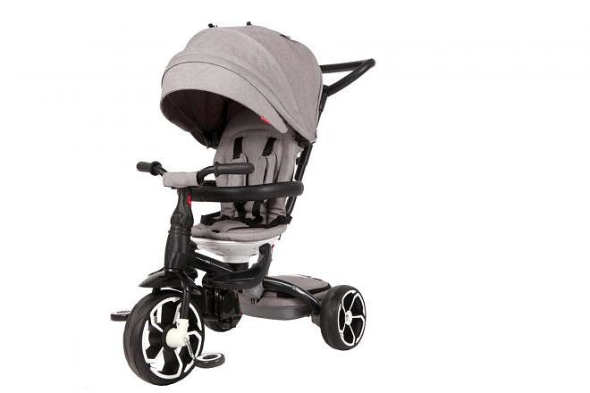 Merkloos Q-PLAY DRIEWIELER PRIME 4 IN 1 GRIJS (8715347008146)