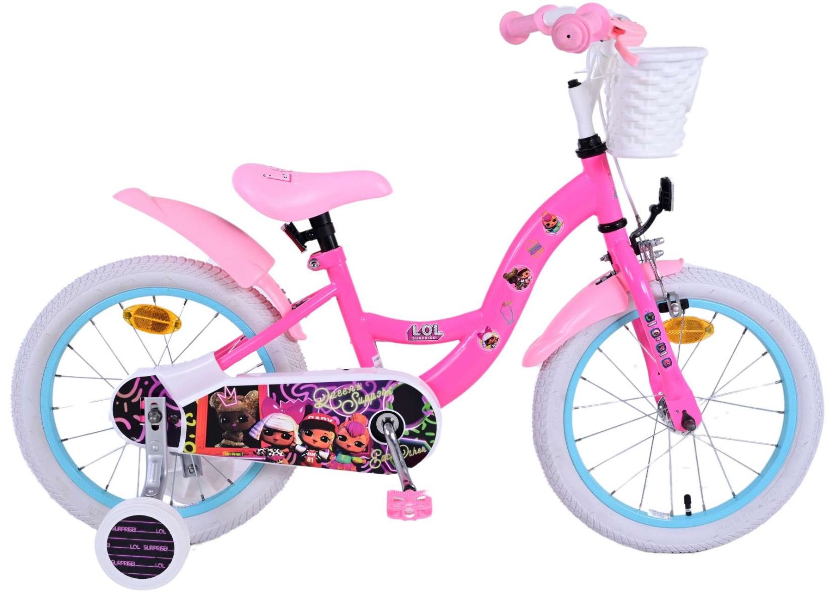 Merkloos LOL SURPRISE KINDERFIETS - MEISJES - 16 INCH - ROZ (8715347217081)
