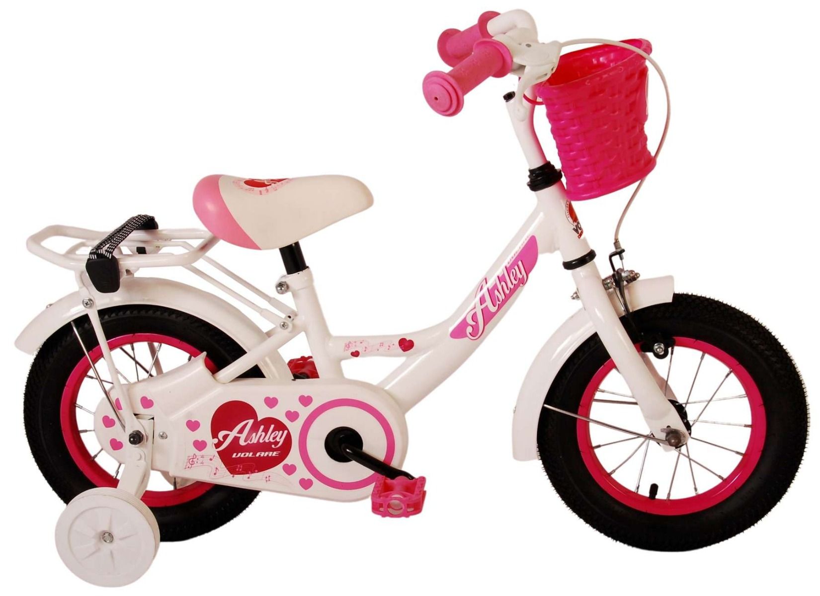 Merkloos VOLARE KINDERFIETS ASHLEY 12 INCH WIT (8715347312304)