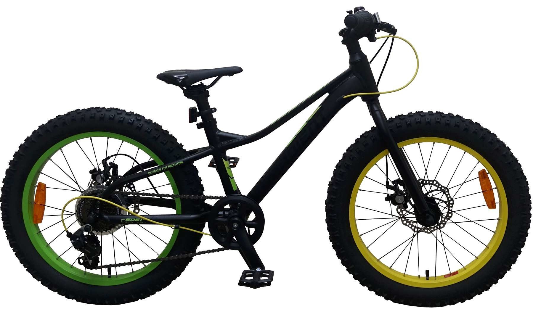 VOLARE KINDERFIETS GRADIENT 20 INCH ZWART GEEL GRO (8715347220685)