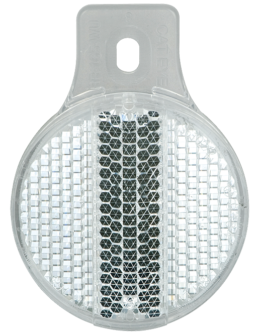 CATEYE VOOR REFLECTOR WIT KUNSTSTOF SCHROEF BEVEST (8785264308728)