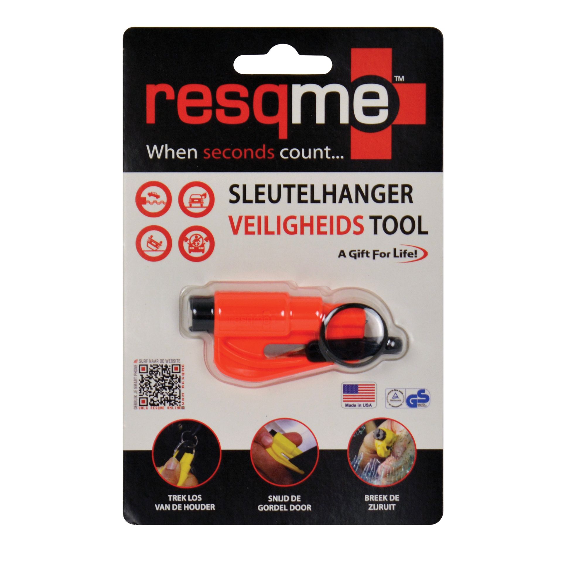Lifehammer RESQME NOODHULP ORANJE (0630932110159)