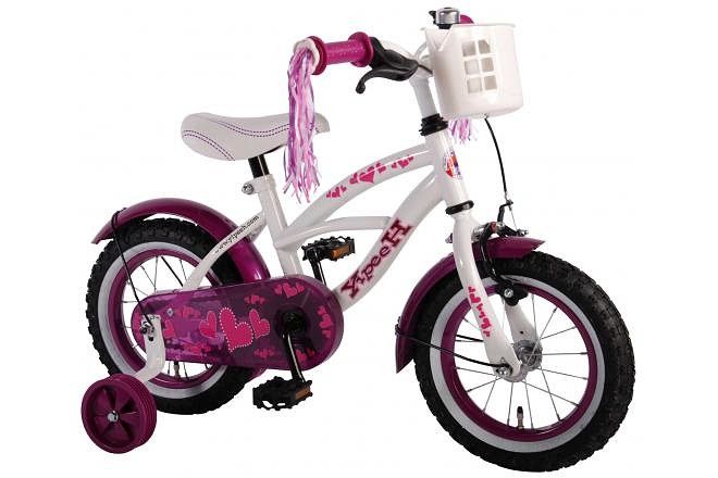 VOLARE KINDERFIETS HEART CRUISER 12 INCH WIT (8715347612091)