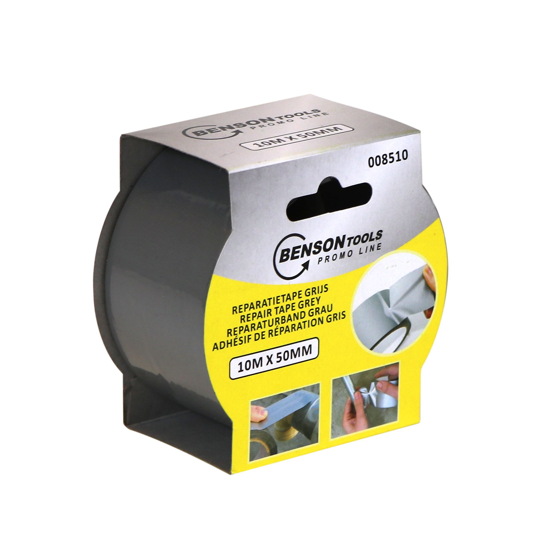 Benson Reparatie tape Grijs 10Mx50mm (8718375332597)